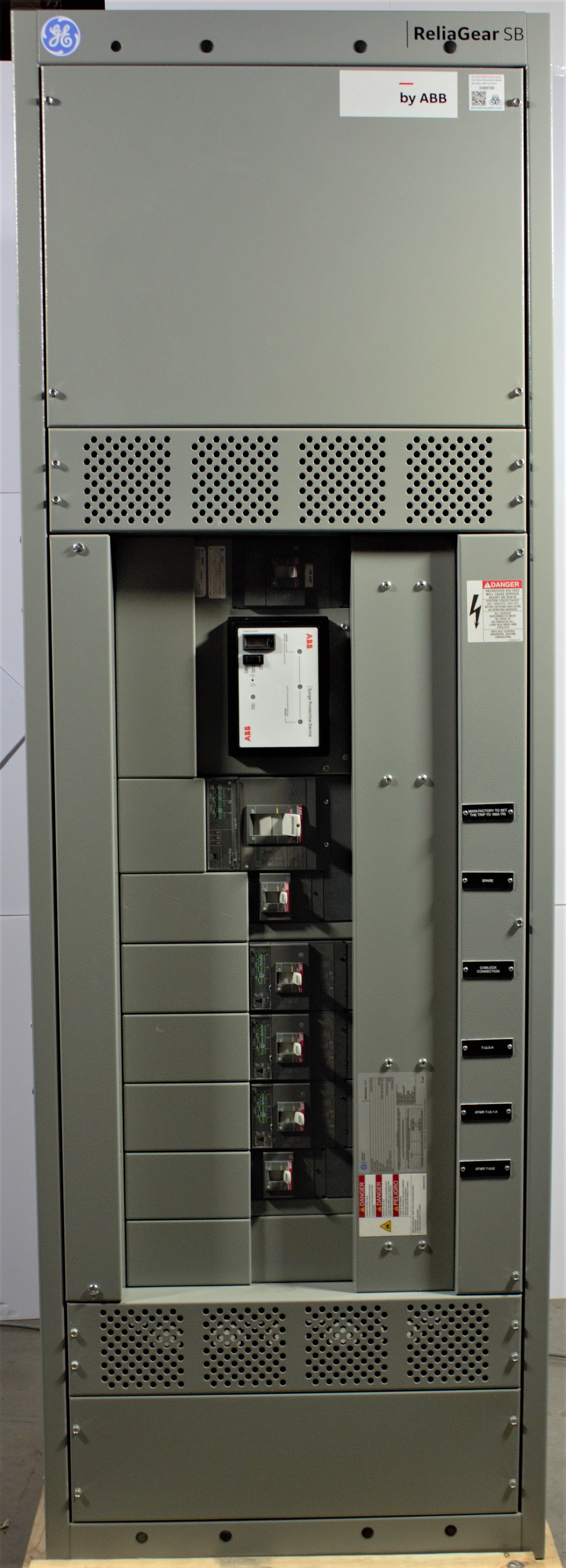 Unused GE and ABB ReliaGear neXT SwitchBoard Panel 600V.