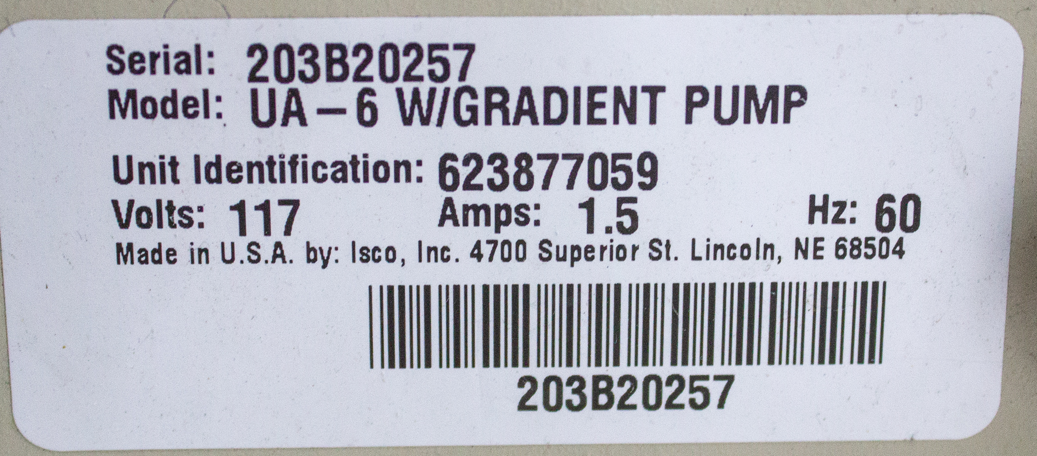 REUZEit - Isco CombiFlash SG100C Fraction System with UA-6 Detector Foxy Jr