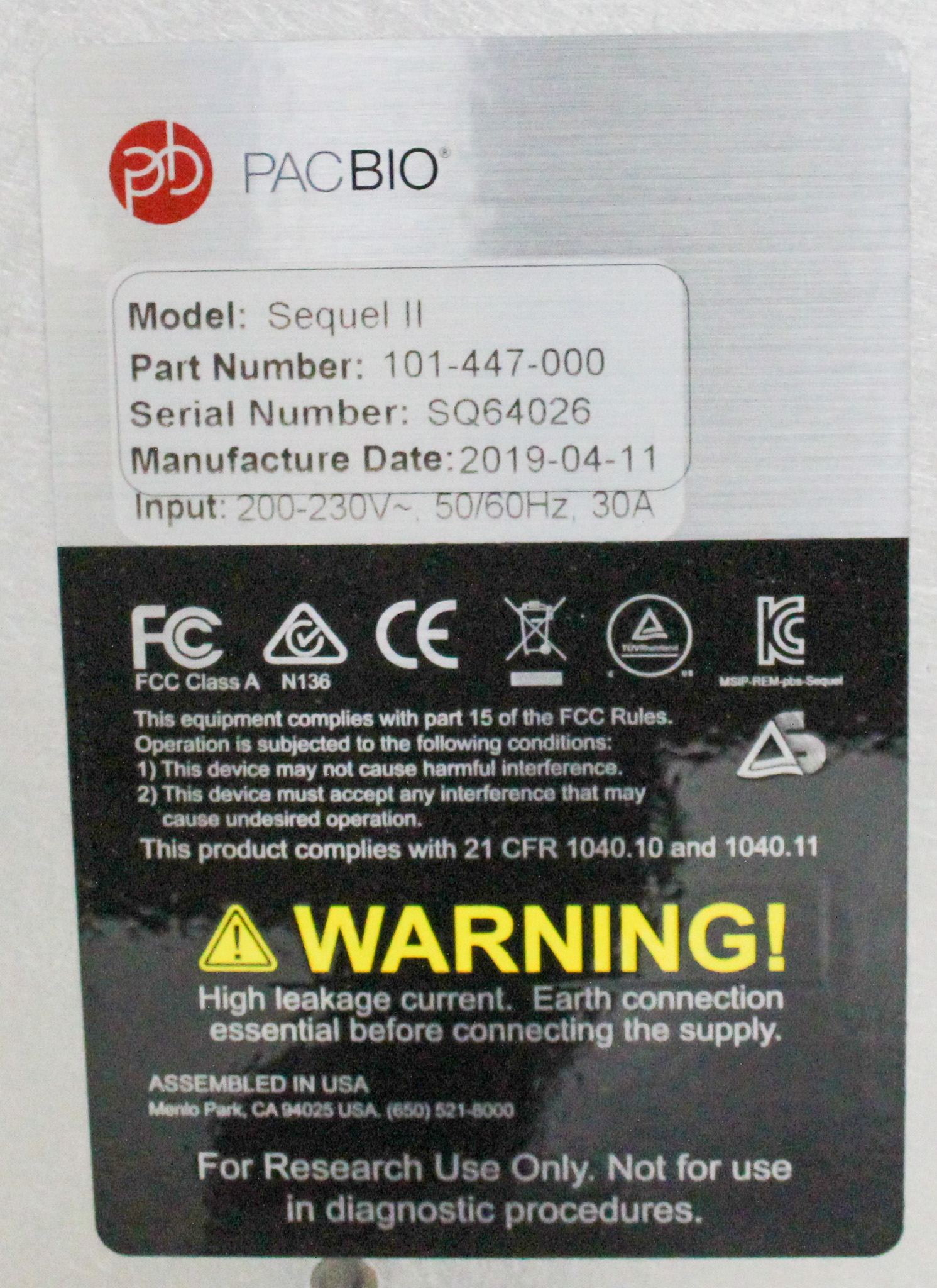 Sequenciador PacBio Sequel II
