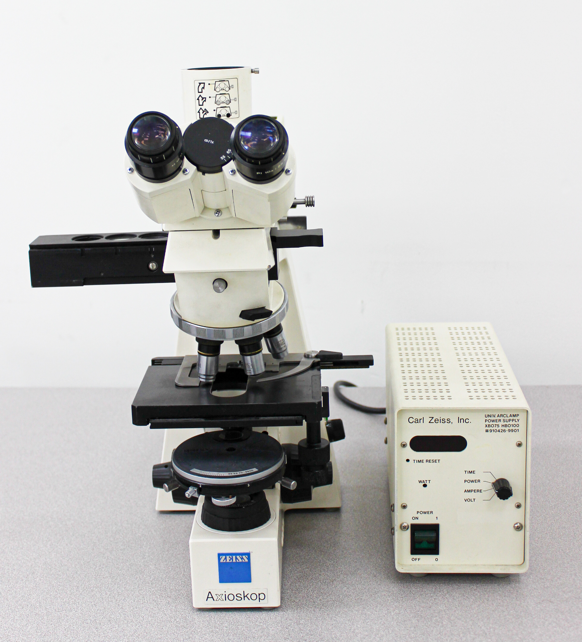 REUZEit - Zeiss Axioskop EL-Einsatz Microscope with 100x Objective Used ...